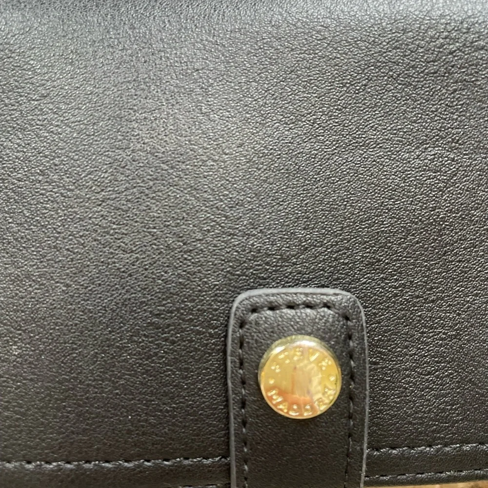 Steve Madden Black Clutch Wallet with Gold Accent - Picture 3 of 9